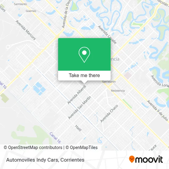 Automoviles Indy Cars map