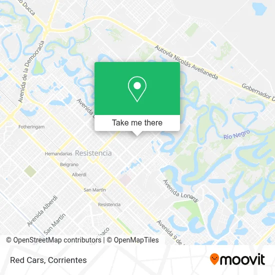 Red Cars map