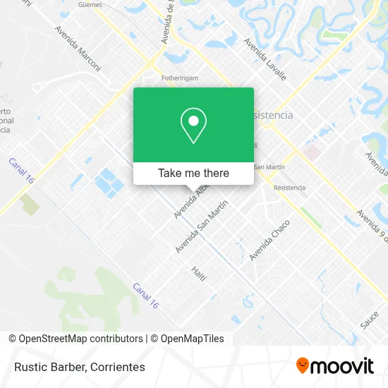 Rustic Barber map
