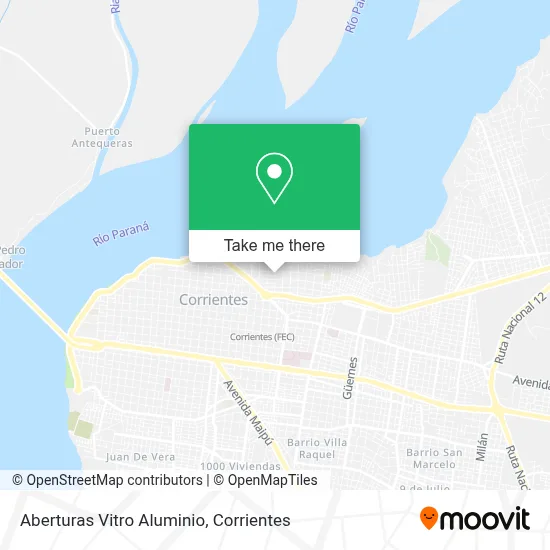 Aberturas Vitro Aluminio map