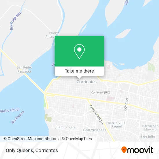 Only Queens map