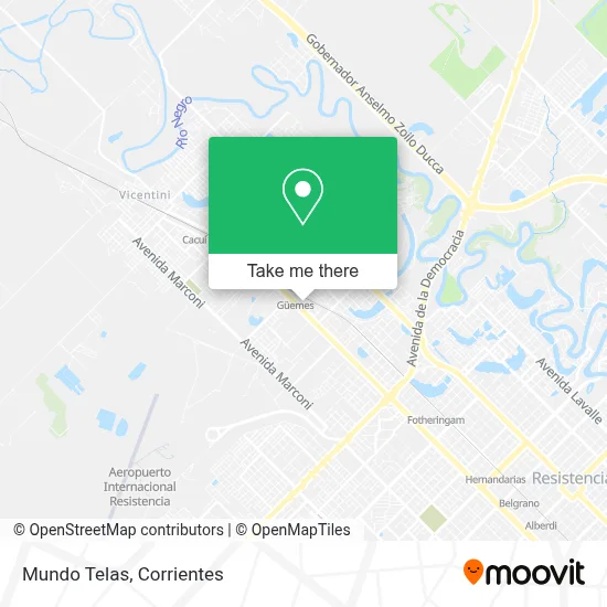 Mundo Telas map