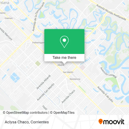 Aclysa Chaco map