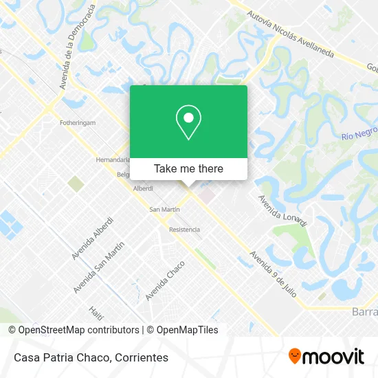 Casa Patria Chaco map