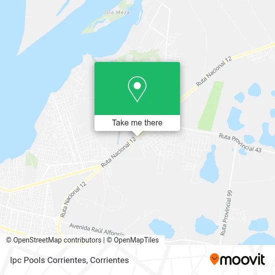 Ipc Pools Corrientes map