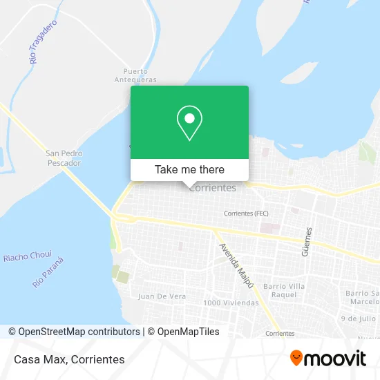 Casa Max map