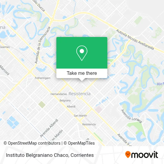 Instituto Belgraniano Chaco map