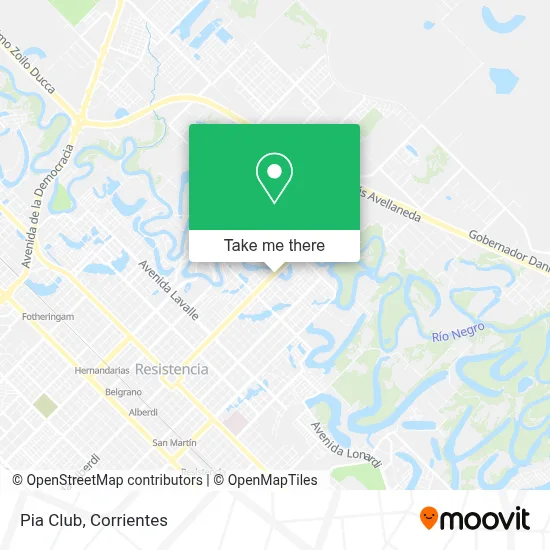 Pia Club map