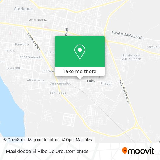 Maxikiosco El Pibe De Oro map