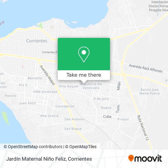 Jardín Maternal Niño Feliz map