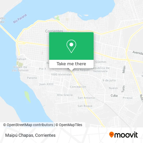 Maipú Chapas map