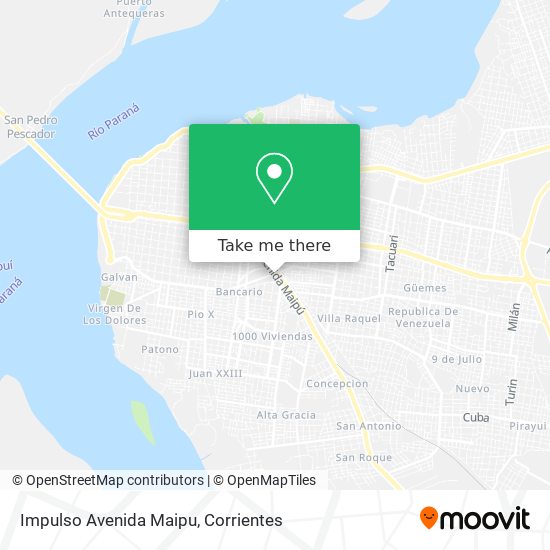 Impulso Avenida Maipu map