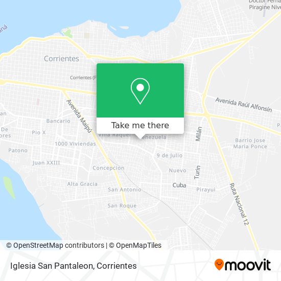 Iglesia San Pantaleon map