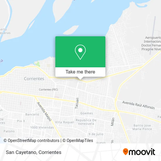 Mapa de San Cayetano