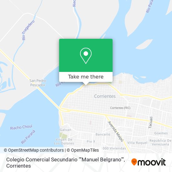 Colegio Comercial Secundario ""Manuel Belgrano"" map