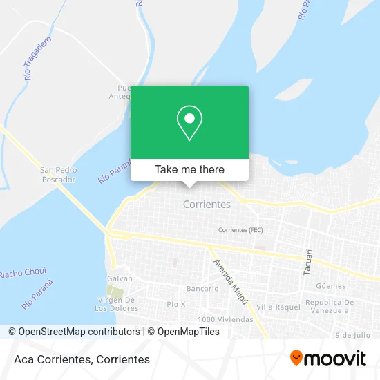 Mapa de Aca Corrientes