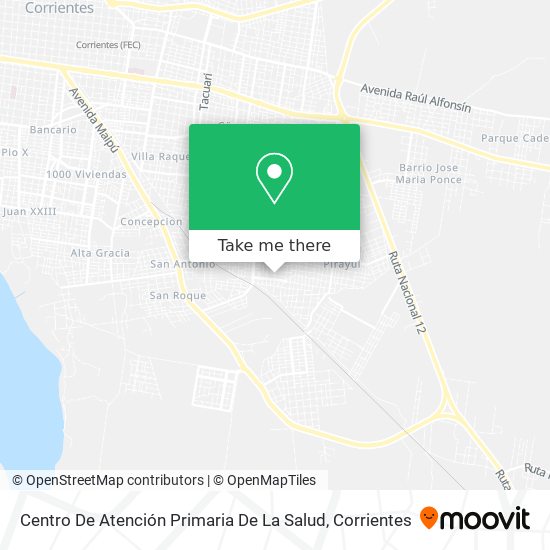 Centro De Atención Primaria De La Salud map