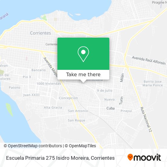 Escuela Primaria 275 Isidro Moreira map