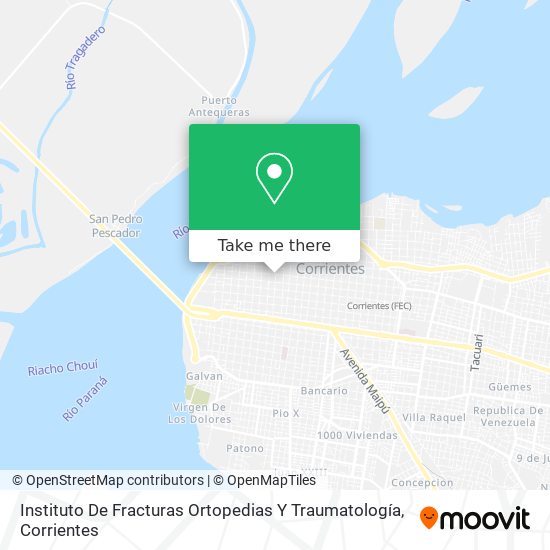 Instituto De Fracturas Ortopedias Y Traumatología map