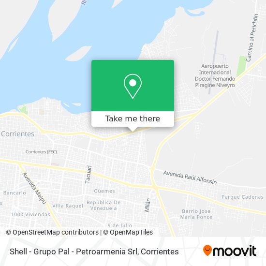 Shell - Grupo Pal - Petroarmenia Srl map