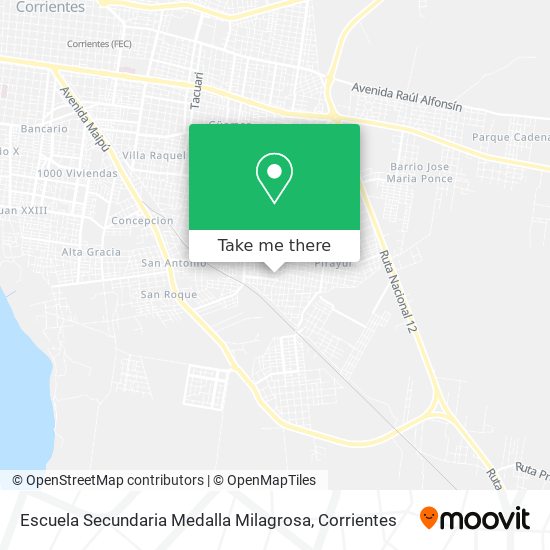 Escuela Secundaria Medalla Milagrosa map