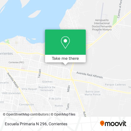 Escuela Primaria N 296 map