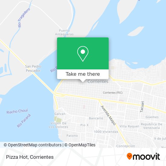 Mapa de Pizza Hot