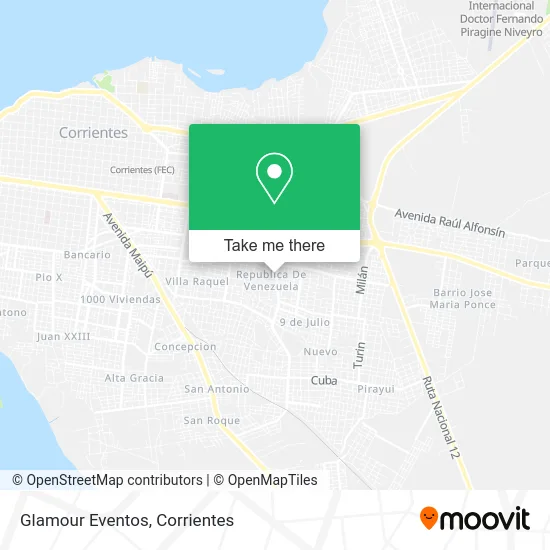 Glamour Eventos map