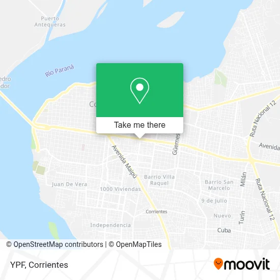 YPF map