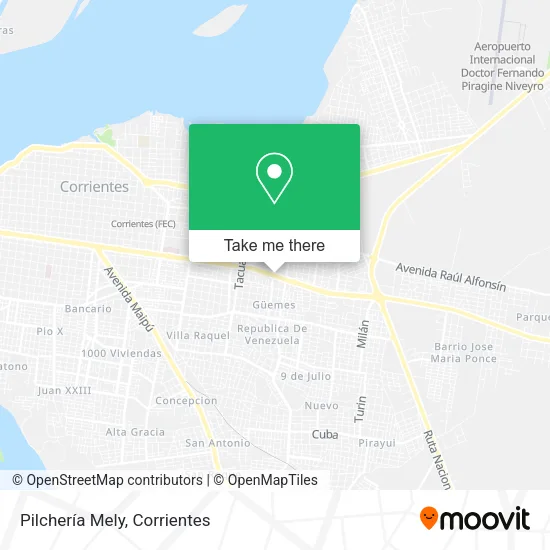 Pilchería Mely map