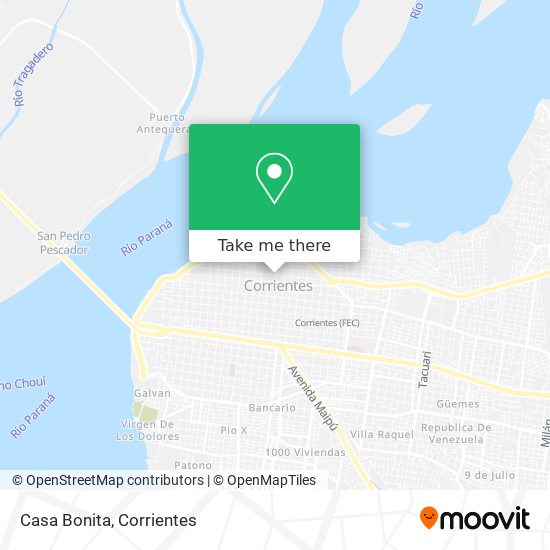 Mapa de Casa Bonita