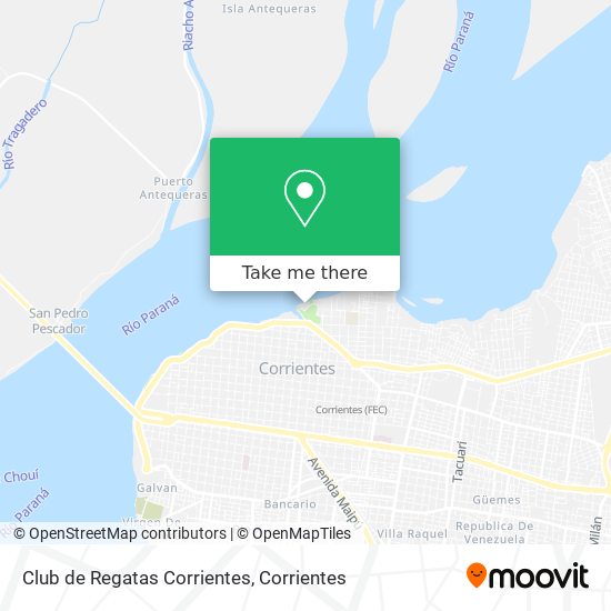 Club de Regatas Corrientes map