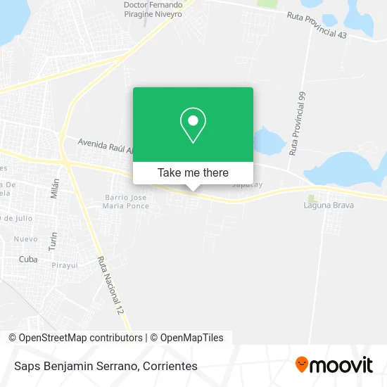 Saps Benjamin Serrano map