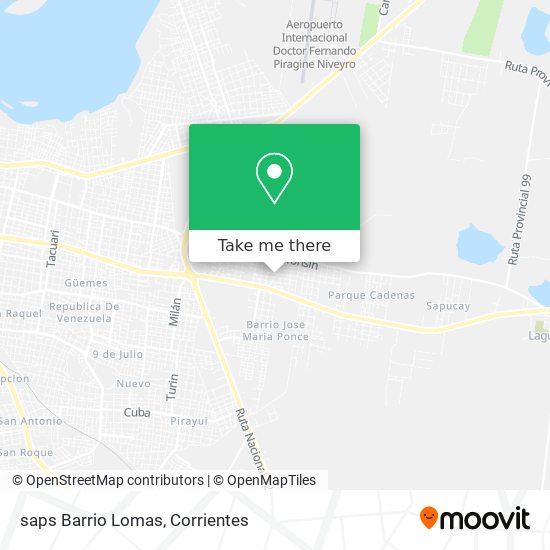 saps Barrio Lomas map