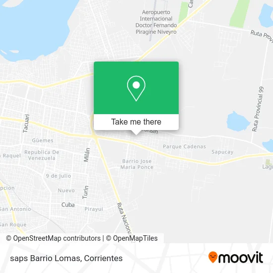 saps Barrio Lomas map