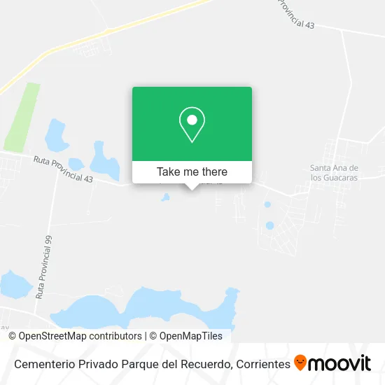 Mapa de Cementerio Privado Parque del Recuerdo