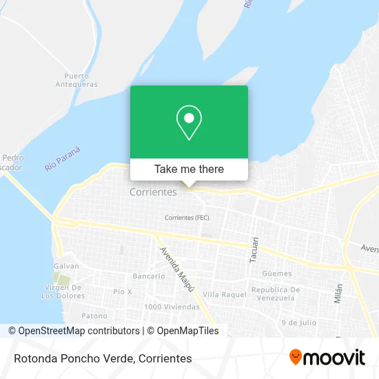 Rotonda Poncho Verde map