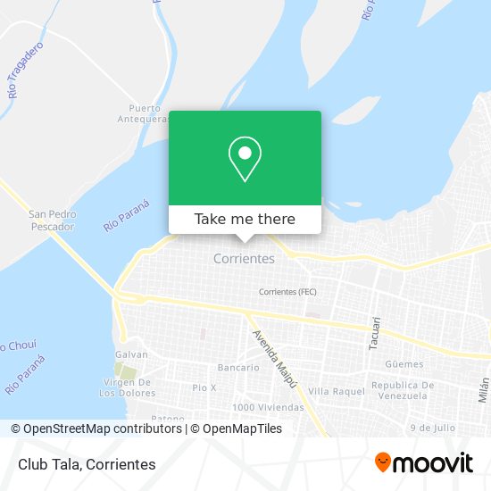 Club Tala map