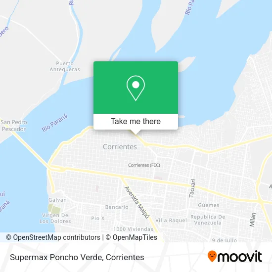 Supermax Poncho Verde map