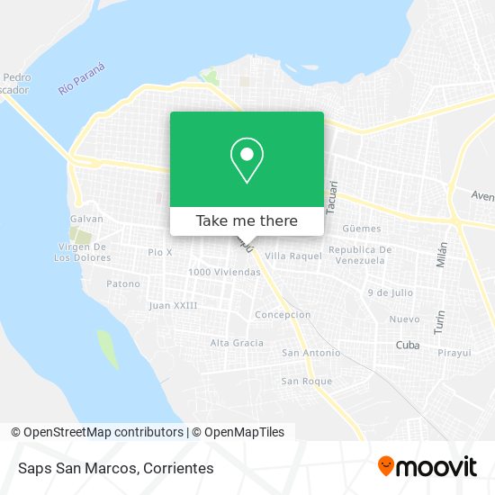 Mapa de Saps San Marcos