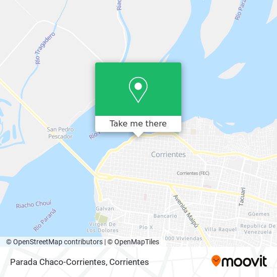 Parada Chaco-Corrientes map