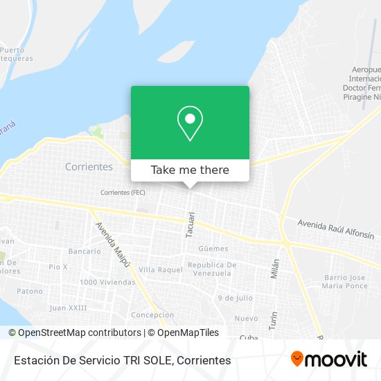 Mapa de Estación De Servicio TRI SOLE