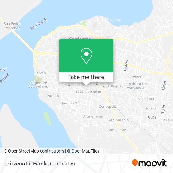 Pizzería La Farola map
