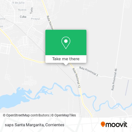saps Santa Margarita map