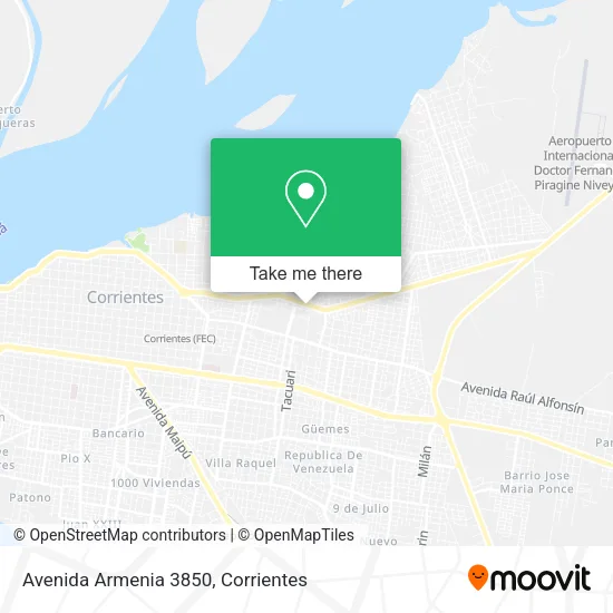 Avenida Armenia 3850 map