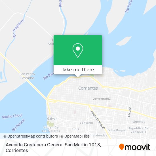 Avenida Costanera General San Martín 1018 map