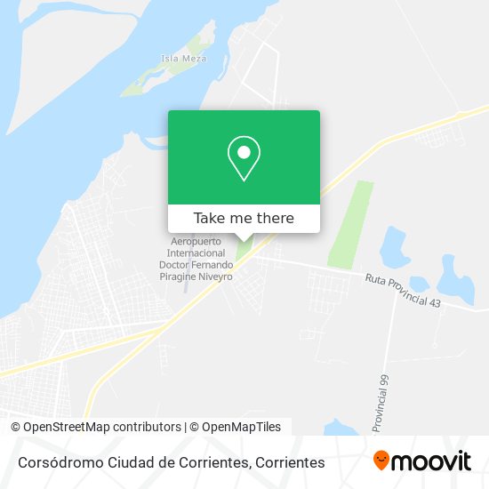 Mapa de Corsódromo Ciudad de Corrientes