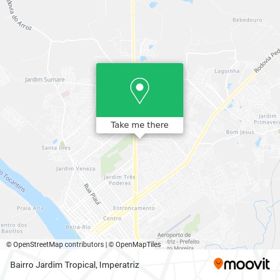 Bairro Jardim Tropical map