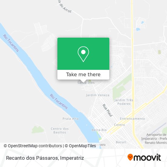 Recanto dos Pássaros map