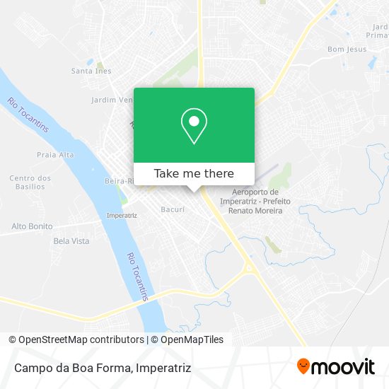 Mapa Campo da Boa Forma